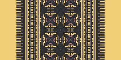 Dupatta Pattern Seamless Australian aboriginal pattern Motif embroidery, Pixel Ikat embroidery Design for Print pattern vintage flower folk navajo patchwork pattern vector
