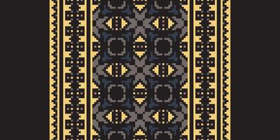 Dupatta Pattern Seamless Australian aboriginal pattern Motif embroidery, Pixel Ikat embroidery Design for Print egyptian pattern tibetan mandala bandanna vector