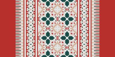 Dupatta Pattern Seamless Mughal architecture Motif embroidery, Pixel Ikat embroidery Design for Print vyshyvanka placemat quilt sarong sarong beach kurtis Indian motifs vector