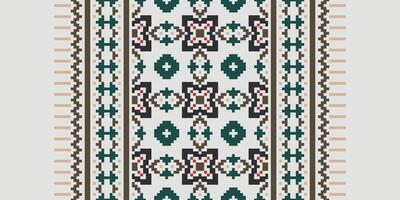 Dupatta Pattern Seamless Mughal architecture Motif embroidery, Pixel Ikat embroidery Design for Print indonesian batik motif embroidery native american kurta mughal design vector