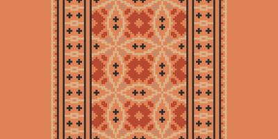 Dupatta Pattern Seamless Mughal architecture Motif embroidery, Pixel Ikat embroidery Design for Print border embroidery ancient egypt vector