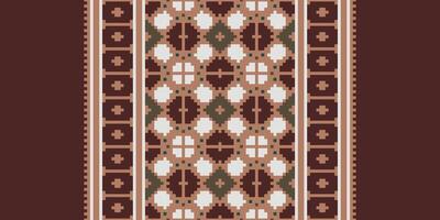 Dupatta Pattern Seamless Mughal architecture Motif embroidery, Pixel Ikat embroidery Design for Print tie dyeing pillowcase sambal puri kurti mughal architecture vector