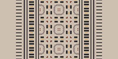 Dupatta Pattern Seamless Scandinavian pattern Motif embroidery, Pixel Ikat embroidery Design for Print figure tribal ink on cloth patola sari vector