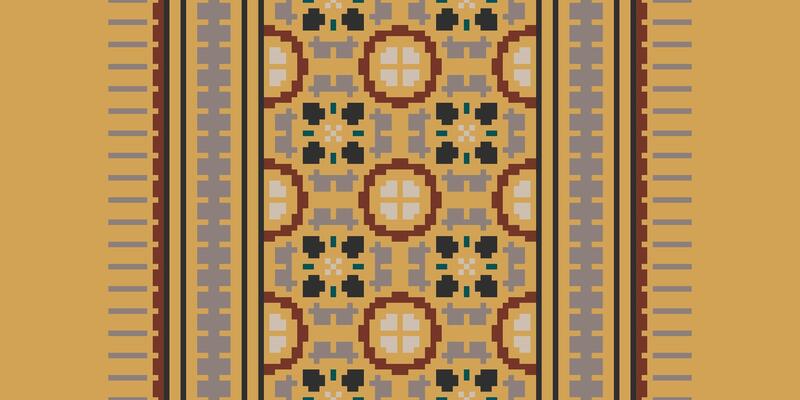 Dupatta Pattern Seamless Scandinavian pattern Motif embroidery, Pixel Ikat embroidery Design for Print pattern vintage flower folk navajo patchwork pattern