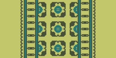 Silk fabric Patola sari Pattern Seamless Mughal architecture Motif embroidery, Pixel Ikat embroidery Design for Print Texture fabric saree sari carpet. kurta patola saree vector