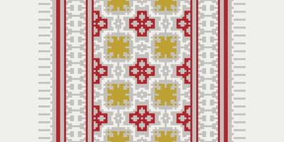 Salwar Pattern Seamless Native American, Motif embroidery, Pixel Ikat embroidery Design for Print tie dyeing pillowcase sambal puri kurti mughal architecture vector