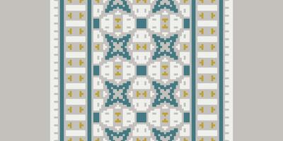 Salwar Pattern Seamless Native American, Motif embroidery, Pixel Ikat embroidery Design for Print kurta pattern mughal motifs tapestry pattern floral repeat vector