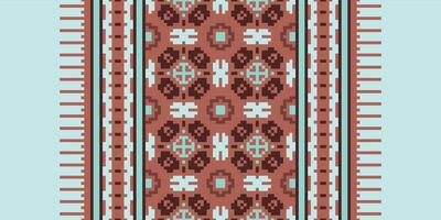 Salwar Pattern Seamless Bandana print silk Motif embroidery, Pixel Ikat embroidery Design for Print scandinavian pattern saree ethnic nativity gypsy pattern vector