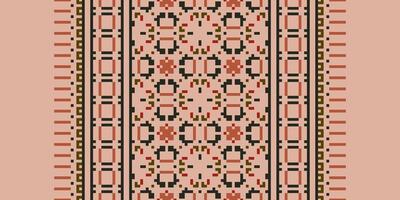 Silk fabric Patola sari Pattern Seamless Mughal architecture Motif embroidery, Pixel Ikat embroidery Design for Print indonesian batik motif embroidery native american kurta mughal design vector