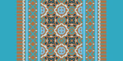Salwar Pattern Seamless Mughal architecture Motif embroidery, Pixel Ikat embroidery Design for Print Texture fabric saree sari carpet. kurta patola saree vector