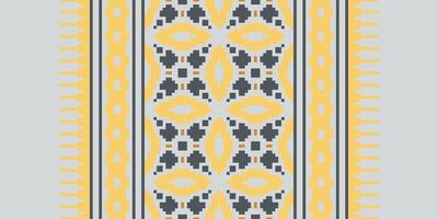 Salwar Pattern Seamless Mughal architecture Motif embroidery, Pixel Ikat embroidery Design for Print pattern vintage flower folk navajo patchwork pattern vector