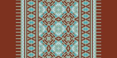 Salwar Pattern Seamless Mughal architecture Motif embroidery, Pixel Ikat embroidery Design for Print indigenous art aboriginal art pattern floral kurti mughal border vector