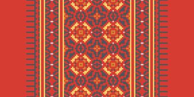 Salwar Pattern Seamless Mughal architecture Motif embroidery, Pixel Ikat embroidery Design for Print scandinavian pattern saree ethnic nativity gypsy pattern vector