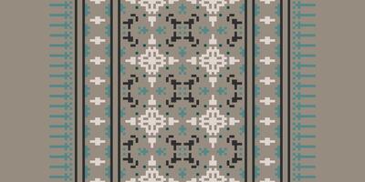 Salwar Pattern Seamless Scandinavian pattern Motif embroidery, Pixel Ikat embroidery Design for Print Texture fabric saree sari carpet. kurta patola saree vector