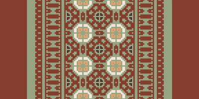 Salwar Pattern Seamless Scandinavian pattern Motif embroidery, Pixel Ikat embroidery Design for Print scandinavian pattern saree ethnic nativity gypsy pattern vector
