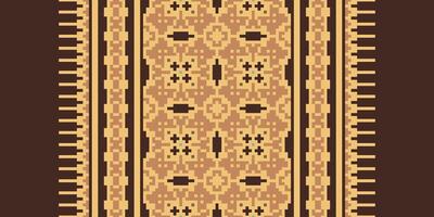 Pakistani dresses pattern Seamless Native American, Motif embroidery, Pixel Ikat embroidery Design for Print tie dyeing pillowcase sambal puri kurti mughal architecture vector