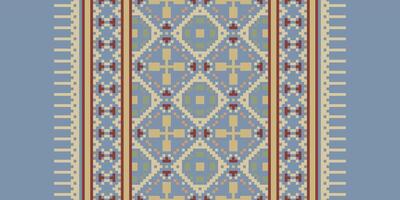 Silk fabric Patola sari Pattern Seamless Mughal architecture Motif embroidery, Pixel Ikat embroidery Design for Print lace pattern seamless pattern vintage shibori jacquard seamless vector