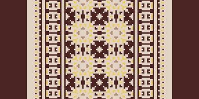 Pakistani dresses pattern Seamless Australian aboriginal pattern Motif embroidery, Pixel Ikat embroidery Design for Print Texture fabric saree sari carpet. kurta patola saree vector