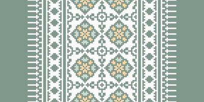 Pakistani dresses pattern Seamless Mughal architecture Motif embroidery, Pixel Ikat embroidery Design for Print tie dyeing pillowcase sambal puri kurti mughal architecture vector