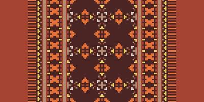 Pakistani dresses pattern Seamless Bandana print silk Motif embroidery, Pixel Ikat embroidery Design for Print scandinavian pattern saree ethnic nativity gypsy pattern vector