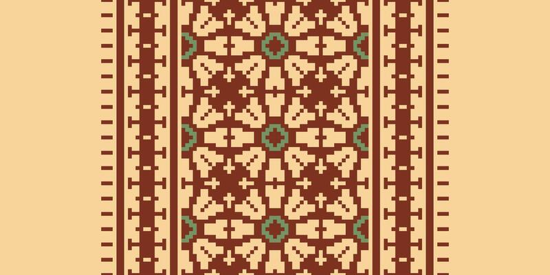 Pakistani dresses pattern Seamless Mughal architecture Motif embroidery, Pixel Ikat embroidery Design for Print pattern vintage flower folk navajo patchwork pattern