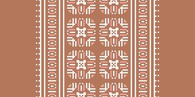 Pakistani dresses pattern Seamless Scandinavian pattern Motif embroidery, Pixel Ikat embroidery Design for Print endless arabesque cloth dupatta shawl bandana print silk kurta men vector