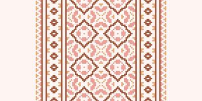 Pakistani dresses pattern Seamless Scandinavian pattern Motif embroidery, Pixel Ikat embroidery Design for Print scarf hijab pattern kerchief Pixel Ikat Silk kurti model mughal patterns vector