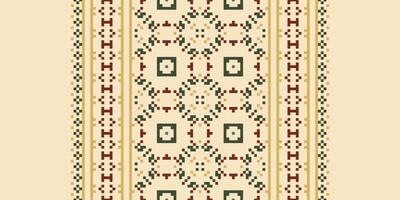 Motif folklore pattern Seamless Native American, Motif embroidery, Pixel Ikat embroidery Design for Print egyptian hieroglyphs tibetan geo pattern vector