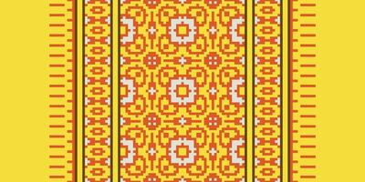 Anarkali Pattern Seamless Bandana print silk Motif embroidery, Pixel Ikat embroidery Design for Print pattern vintage flower folk navajo patchwork pattern vector
