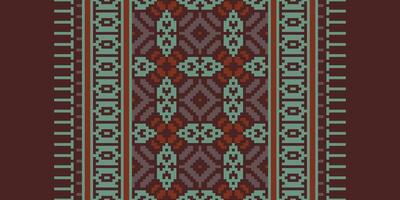 Anarkali Pattern Seamless Australian aboriginal pattern Motif embroidery, Pixel Ikat embroidery Design for Print tapestry floral kimono repeat pattern lacing spanish motif vector