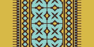 Anarkali Pattern Seamless Mughal architecture Motif embroidery, Pixel Ikat embroidery Design for Print tapestry floral kimono repeat pattern lacing spanish motif vector