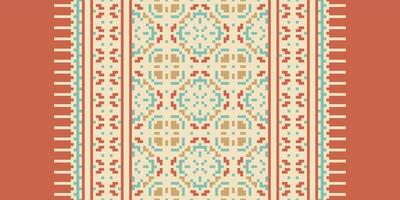 Anarkali Pattern Seamless Mughal architecture Motif embroidery, Pixel Ikat embroidery Design for Print border embroidery ancient egypt vector