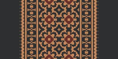 Anarkali Pattern Seamless Scandinavian pattern Motif embroidery, Pixel Ikat embroidery Design for Print indigenous art aboriginal art pattern floral kurti mughal border vector