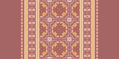 Anarkali frock design Seamless Native American, Motif embroidery, Pixel Ikat embroidery Design for Print indonesian batik motif embroidery native american kurta mughal design vector