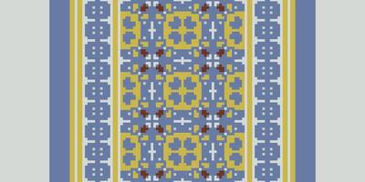 Silk fabric Patola sari Pattern Seamless Scandinavian pattern Motif embroidery, Pixel Ikat embroidery Design for Print lace pattern turkish ceramic ancient egypt art jacquard pattern vector