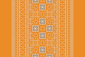 Anarkali frock design Seamless Native American, Motif embroidery, Pixel Ikat embroidery Design for Print pattern vintage flower folk navajo patchwork pattern vector
