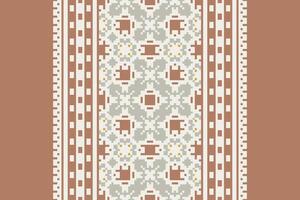 Anarkali frock design Seamless Australian aboriginal pattern Motif embroidery, Pixel Ikat embroidery Design for Print Texture fabric saree sari carpet. kurta patola saree vector