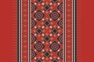 Anarkali frock design Seamless Bandana print silk Motif embroidery, Pixel Ikat embroidery Design for Print tie dyeing pillowcase sambal puri kurti mughal architecture vector