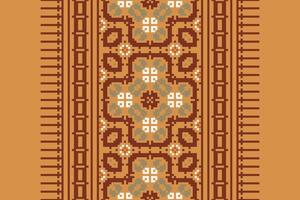 Anarkali frock design Seamless Australian aboriginal pattern Motif embroidery, Pixel Ikat embroidery Design for Print indigenous art aboriginal art pattern floral kurti mughal border vector