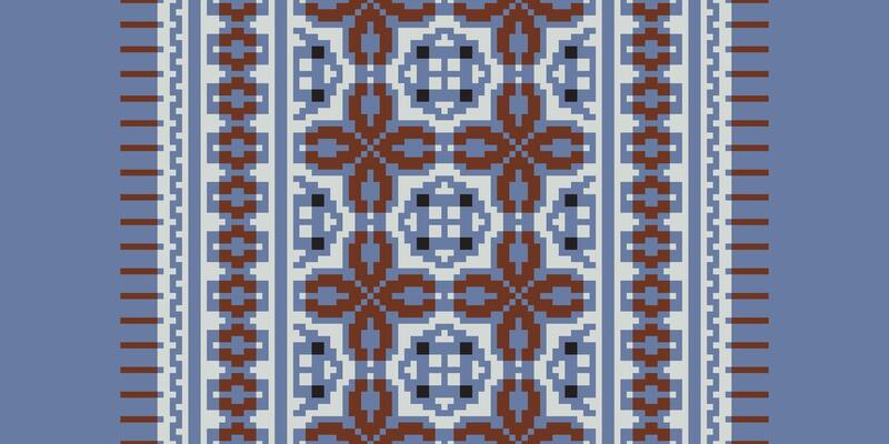 Silk fabric Patola sari Pattern Seamless Scandinavian pattern Motif embroidery, Pixel Ikat embroidery Design for Print pattern vintage flower folk navajo patchwork pattern
