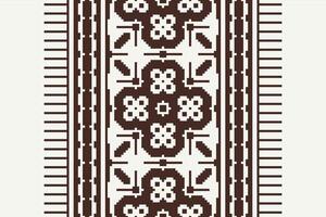 Anarkali frock design Seamless Australian aboriginal pattern Motif embroidery, Pixel Ikat embroidery Design for Print tapestry floral kimono repeat pattern lacing spanish motif vector