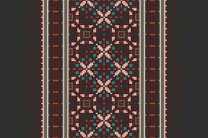 Anarkali frock design Seamless Mughal architecture Motif embroidery, Pixel Ikat embroidery Design for Print indigenous art aboriginal art pattern floral kurti mughal border vector