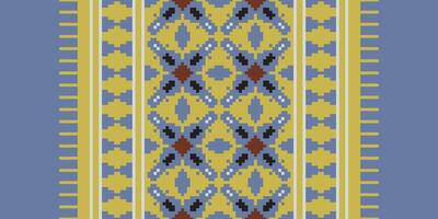 Silk fabric Patola sari Pattern Seamless Scandinavian pattern Motif embroidery, Pixel Ikat embroidery Design for Print border embroidery ancient egypt vector