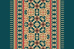 Anarkali frock design Seamless Mughal architecture Motif embroidery, Pixel Ikat embroidery Design for Print jacquard slavic pattern folklore pattern kente arabesque vector