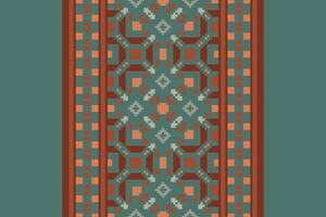 Anarkali frock design Seamless Scandinavian pattern Motif embroidery, Pixel Ikat embroidery Design for Print australian curtain pattern geometric pillow model kurti mughal flowers vector