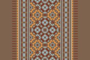 Kurta Pattern Seamless Native American, Motif embroidery, Pixel Ikat embroidery Design for Print australian curtain pattern geometric pillow model kurti mughal flowers vector