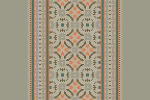 Anarkali frock design Seamless Scandinavian pattern Motif embroidery, Pixel Ikat embroidery Design for Print kurta pattern mughal motifs tapestry pattern floral repeat vector