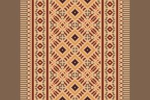 Kurta Pattern Seamless Native American, Motif embroidery, Pixel Ikat embroidery Design for Print Texture fabric saree sari carpet. kurta patola saree vector