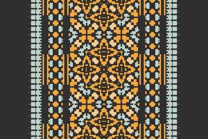 Kurta Pattern Seamless Native American, Motif embroidery, Pixel Ikat embroidery Design for Print scandinavian pattern saree ethnic nativity gypsy pattern vector