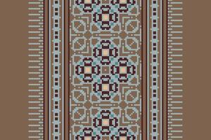 Kurta Pattern Seamless Native American, Motif embroidery, Pixel Ikat embroidery Design for Print scarf hijab pattern kerchief Pixel Ikat Silk kurti model mughal patterns vector